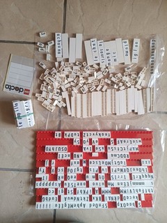 lot brique lego éducatif chiffre et lettre Dacta
