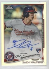 2014 Topps Chrome Image Variation Refractor Rookie 340/499 Zach Walters Auto 0a7