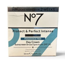 No 7 Protect  Perfect Intense Advanced Day Cream Wrinkles Lines SPF30 Exp 08/28