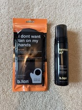 Tanned Af Dark Self Tan Mousse by B.Tan for Unisex - 6.7 oz Mousse With Tan Mitt