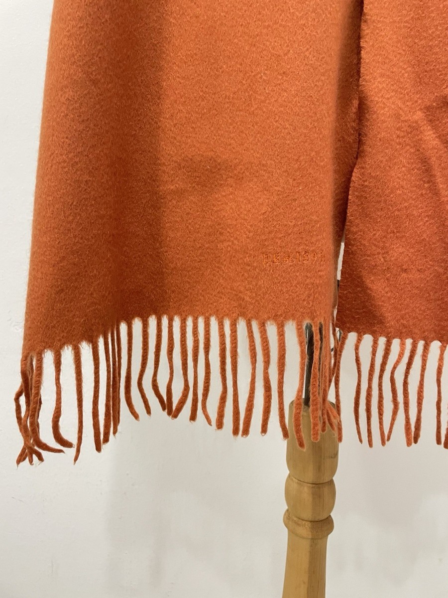 Hemisphere by Colombo Cashmere Shawl Cape Wrap Italy Fringe Trim