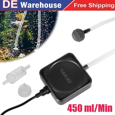 Ultra-leise Belüfter Aquarium Oxygen Luftpumpe Aquarium Sauerstoffpumpe leise 1W