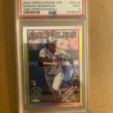 2023 Topps Chrome Update Series 1988 Topps Baseball Gunnar Henderson#88CU-8{RC)