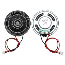 2 Pcs 8 Ohm Small Speaker, 0.5W 36mm OD Metal Shell Round Magnet Tiny Speaker