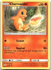 Charmander 11/181 Common Team Up Pokemon Lightly Played