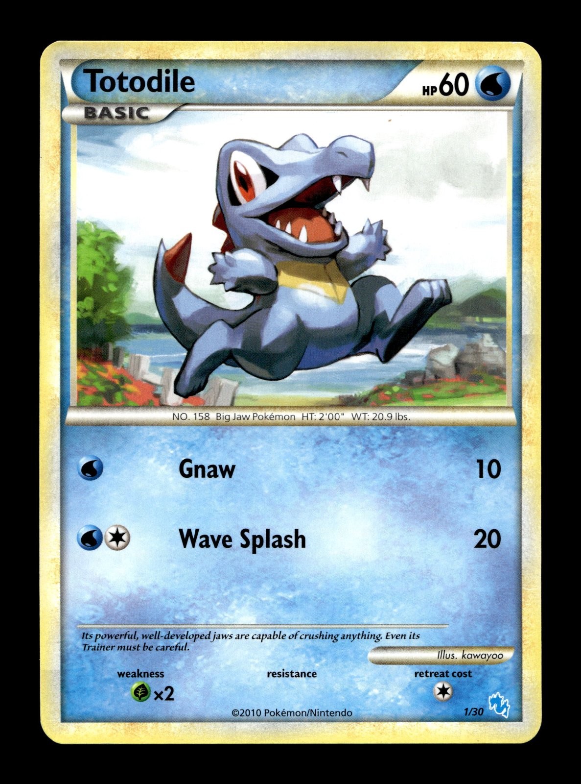 Totodile HeartGold SoulSilver #86 (2010) Common NM Pokemon