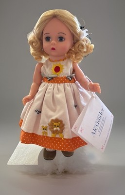 VTG Madame Alexander Wendy Safari Fun Doll/Embroidered Dress Lions/Birds/Sun/Tag