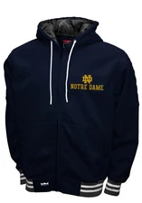 Notre Dame Fighting Irish Franchise Club Grind Hooded Jacket - Blue
