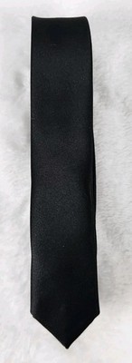 Narrow NeckTie Solid Color 1.5'' Extra Skinny Thin Men's Neck Tie EUC 