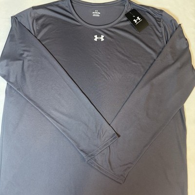 Under Armour UA Team Tech Men's 2XL Gray Long Sleeve Loose Fit T-Shirt