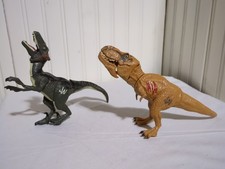 Jurassic World Dinosaur Figure Lot T-Rex Velociraptor Raptor Hasbro Mattel