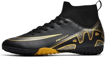 Jungen Mädchen Fußballschuhe Astro Turf Boden Sportschuhe schwarz neu UK Größe 6