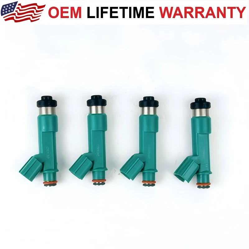 4pcs DENSO Fuel Injectors OEM23250-28080 for 04-15 Toyota Matrix Highlander RAV4 - Image 2 of 4