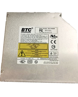 BTC BCO2408SM Slimline-CD-ROM-Laufwerk, Brenner, Notebook/Server IDE/ATAPI