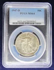 1947-D Walking Liberty Half Dollar PCGS MS64