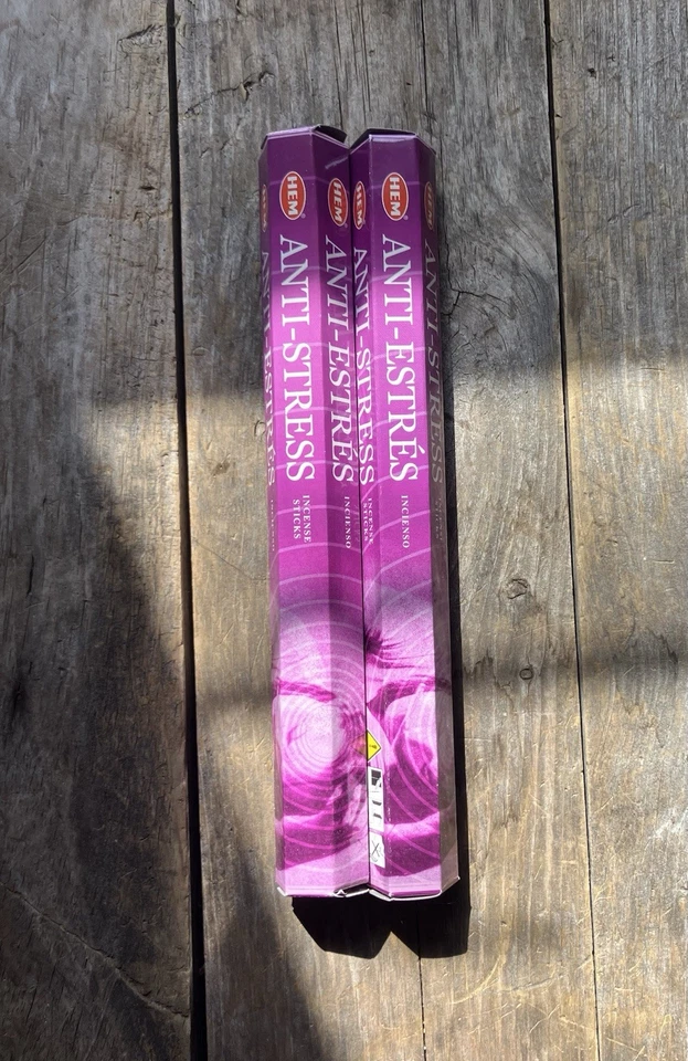 Caja de incienso antiestrés dobladillo de 6 X 20 = 120 varillas Foto 2 de 3