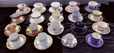 18 Porcelain Demitasse Cup  Saucer Sets