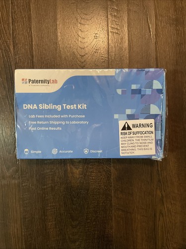 PaternityLab DNA Sibling Test - Lab Fees & Shipping Included Slight Rip ...