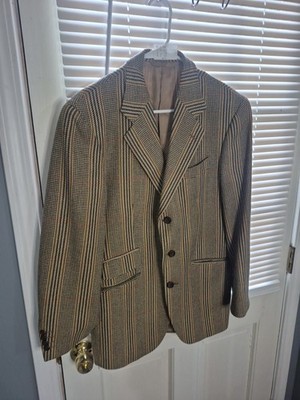 John G Hardy Size 40 Tweed Sports Coat Shooting Jacket Size 40