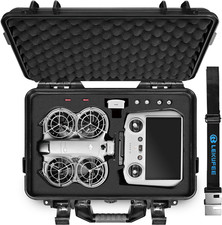 Waterproof Hard Carrying Case for DJI Neo 2, Fly More Combo, DJI RC 2/RC N3, Bat