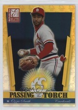 2002 Donruss Elite Passing the Torch 432/500 Ozzie Smith JD Drew #PT-3 HOF 04br
