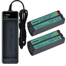 Uwayor NB-CP2L NB-CP1L Battery 2 Pack with Charger for Canon SELPHY Printers -