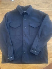 Men’s Usa Made Wool Jac-Shirt -Navy -M