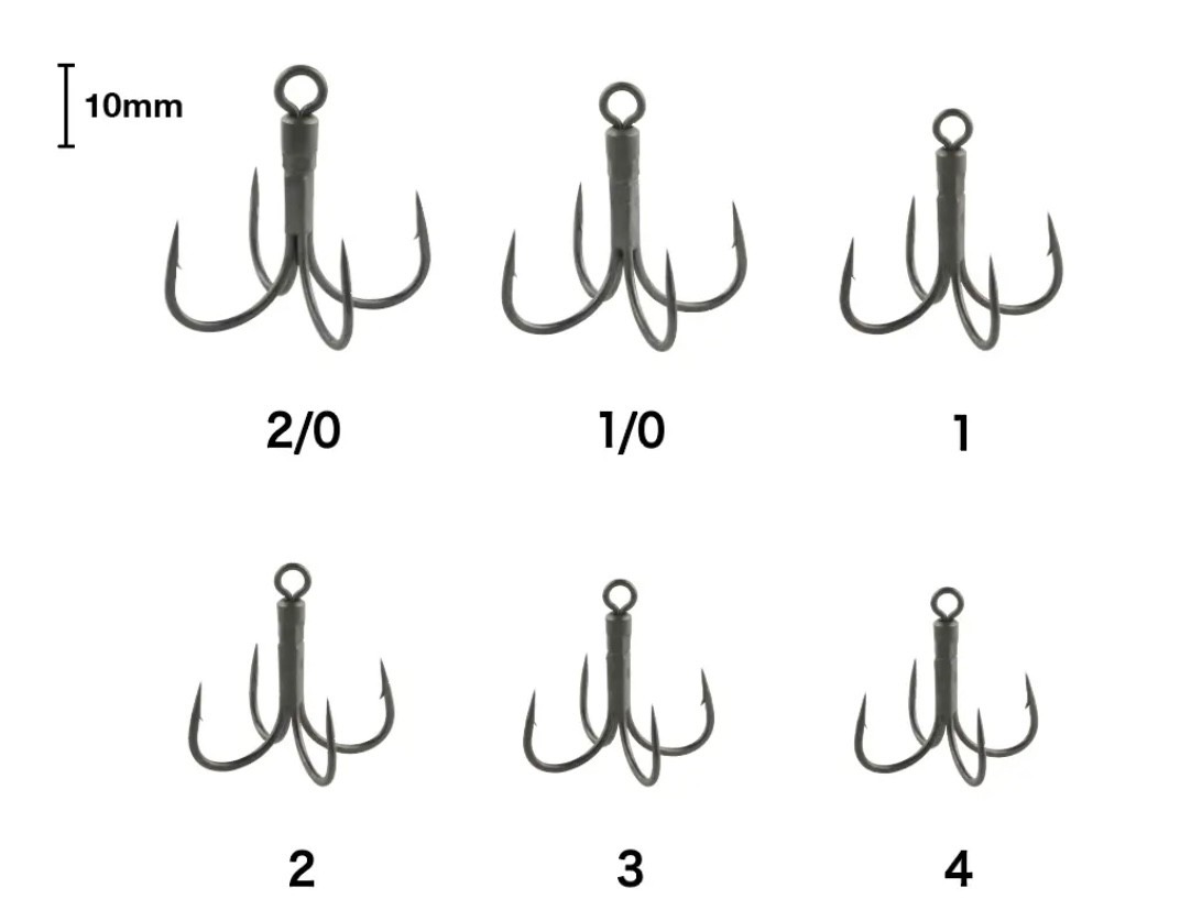 RYUGI JAPAN PIERCE QUAD HOOK Spin Eye Hook choose size, from Japan