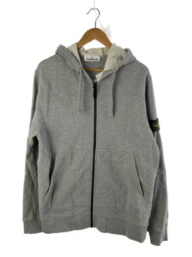 STONE ISLAND Zip Hoodie/ XL/ Cotton/ Gray/ 731564220