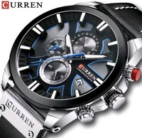 Luxury Sports Quartz Mens Watch Gents Waterproof Chronograph Luminous Wristwatch
