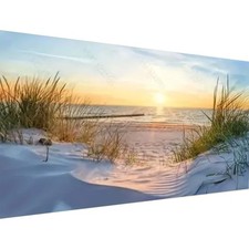 Large diamond painting kit of sunrise by the seaside, Large Diamond Art Painting