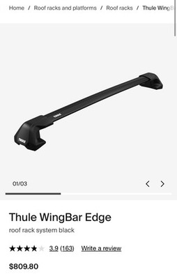 thule wingbar edge 104 roof rack