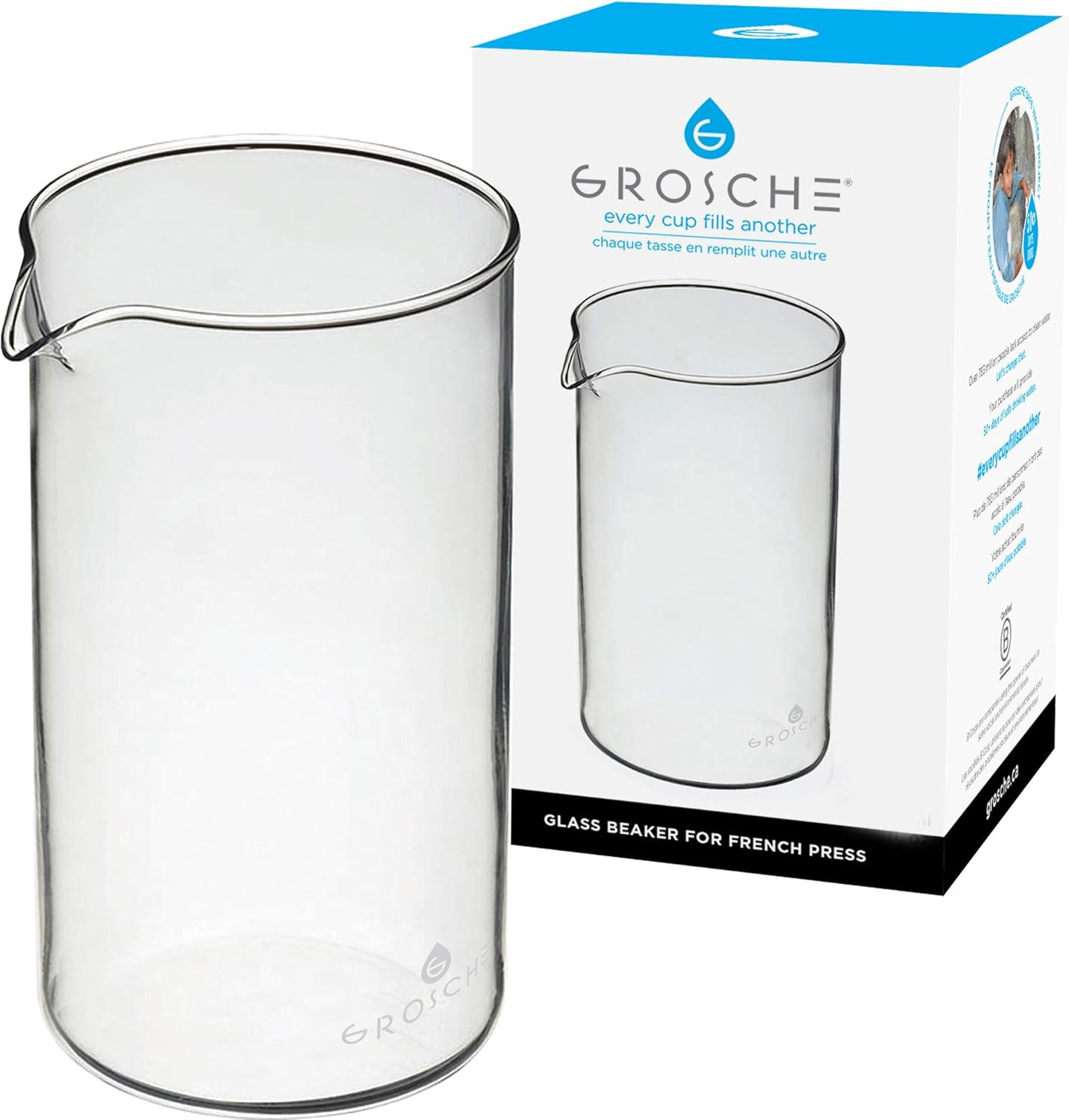 Borosilicate 3.3 Glass Universal Replacement Beaker for Fren