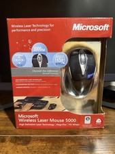Microsoft Wireless Laser Mouse 5000 - Metalli...