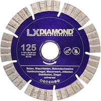 Lxdiamond Diamant-Trennscheibe 125Mm X 22,23Mm Beton Mauerwerk FüR MauernutfräSe