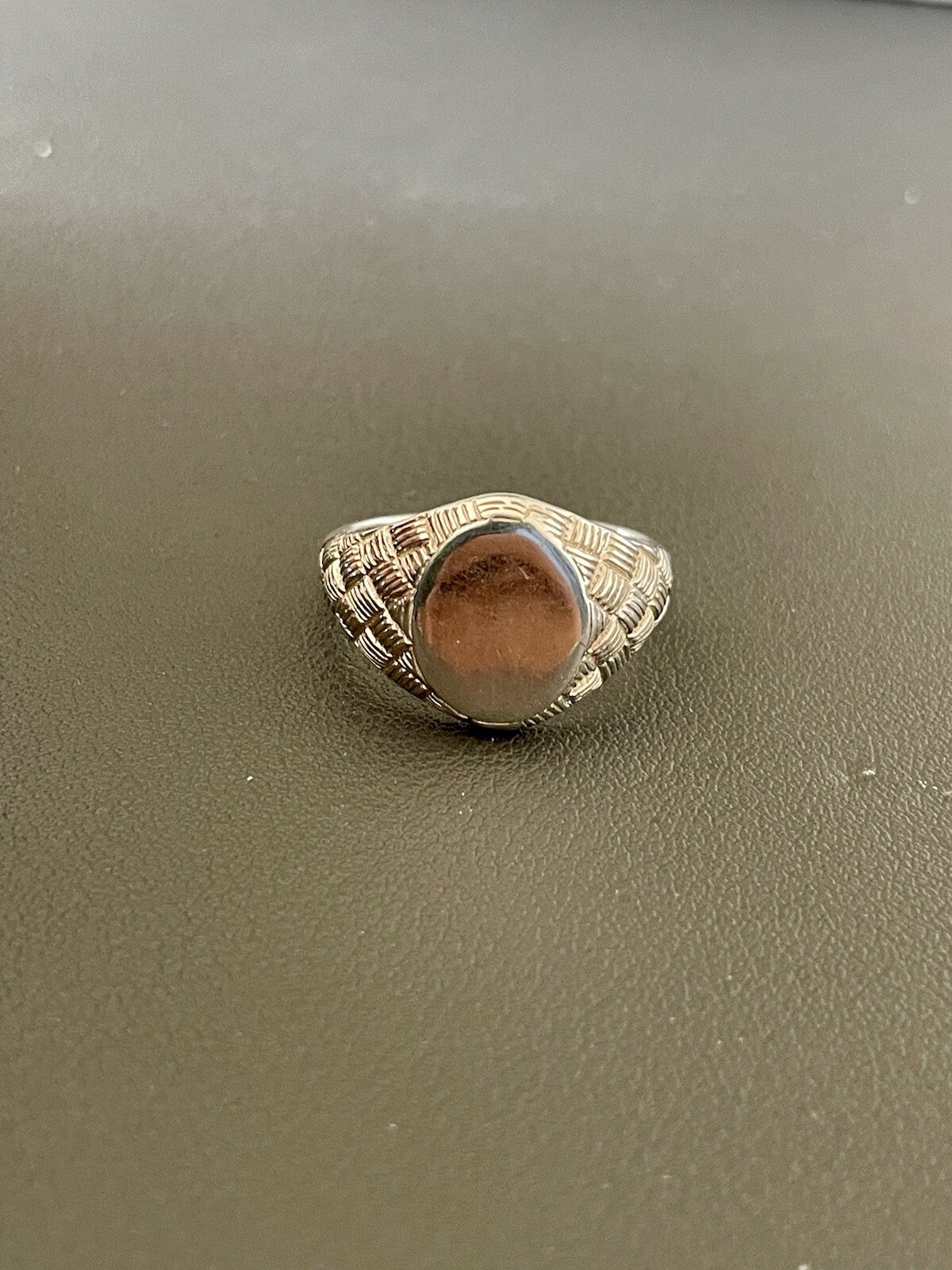 Solid 925 sterling Silver Signet Ring. Size 10.25… - image 5