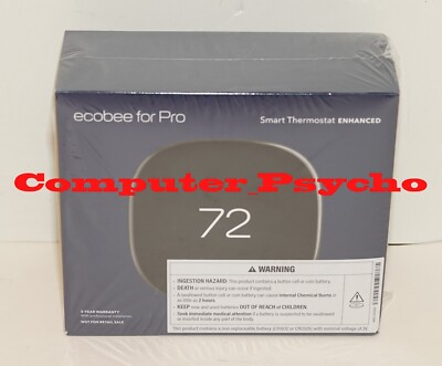 ECOBEE FOR PRO SMART THERMOSTAT ENHANCED VOICE CONTROL EB-STATE6LP NEW