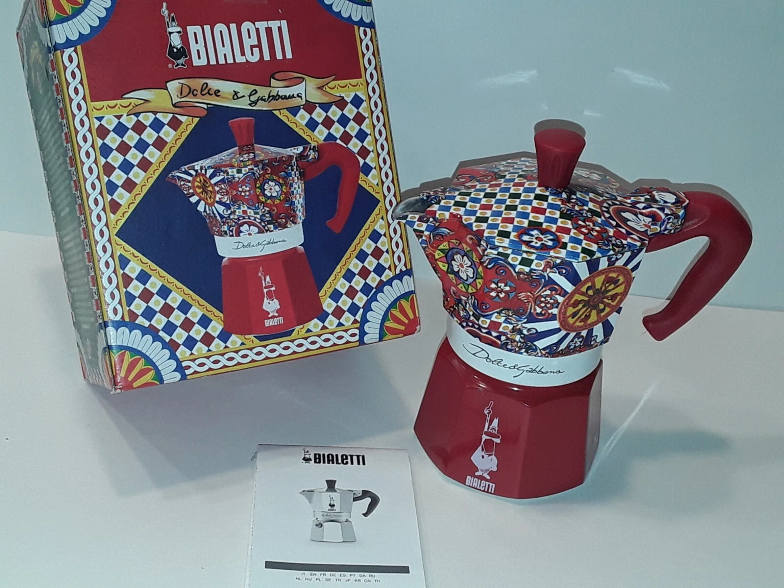 BIALETTI DOLCE & GABBANA MOKA EXPRESS 4.4 OZ NEW