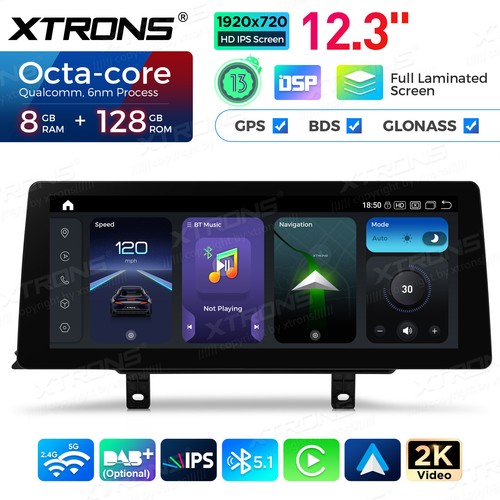 12.3" Android 14 Retrofit 8Core 8+128GB For BMW F30 F31 F34 F32 F33 EVO Screen - Picture 2 of 8