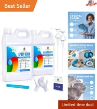 Premium Crystal Clear Epoxy Resin - Low Viscosity for Jewelry & DIY Art Projects