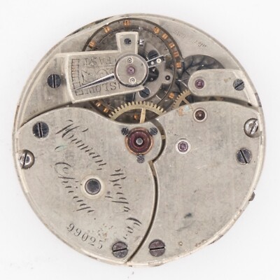 Hyman Berg & Co. 29.6 x 7.5 mm Lever-Set Antique Pocket Watch Movement