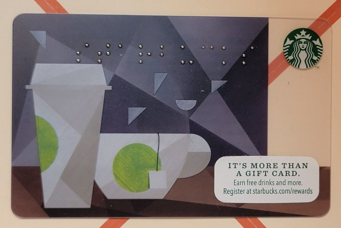 Starbucks Card US Braille Set 8 Cards eBay