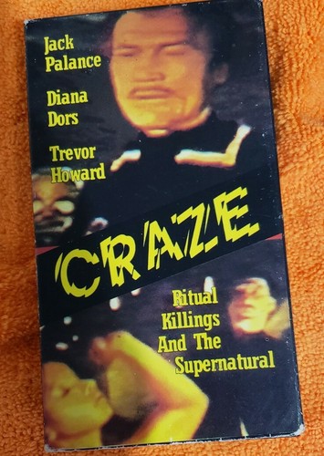 Craze 1974 Movie Starring Jack Palance - Rare Saturn Production VHS Ritual Kill - 第 1/3 張圖片