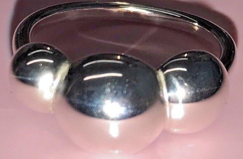 PANDORA | LIQUID SILVER TRIPLE BUBBLE RING ✪NEW✪ 190702 55 RARE RETIRED 925 ALE - Picture 4 of 11