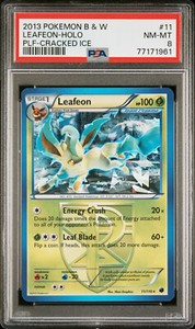 Leafeon - Plasma Freeze - Cracked Ice - 11/116 - PSA 8