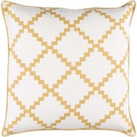 Surya Parsons Poly Fill 18 Square Pillow In Yellow on sale Surya Parsons Poly Fill 18 Square Pillow In Yellow on sale