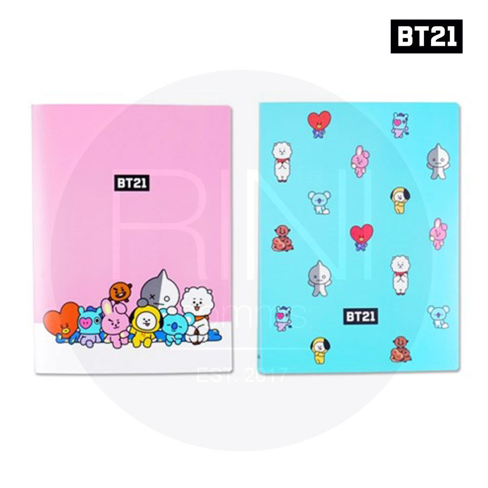 BTS BT21 Official Authentic Goods Clear File 20P 2TYPE SET By Kumhong + Tracking