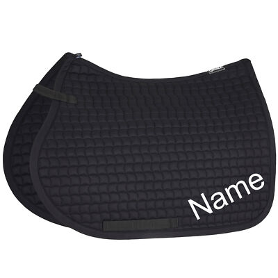 Schabracke bestickt personalisiert ESKADRON black Cotton VS-Schabracke