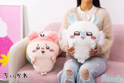 Chiikawa Momonga Furuhonya Kani Chan Big Plush Doll Set Furyu 35cm