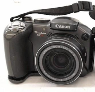 Canon S3 IS Digital Camera   For PARTS/Untested   Corroded BATTERY DOOR